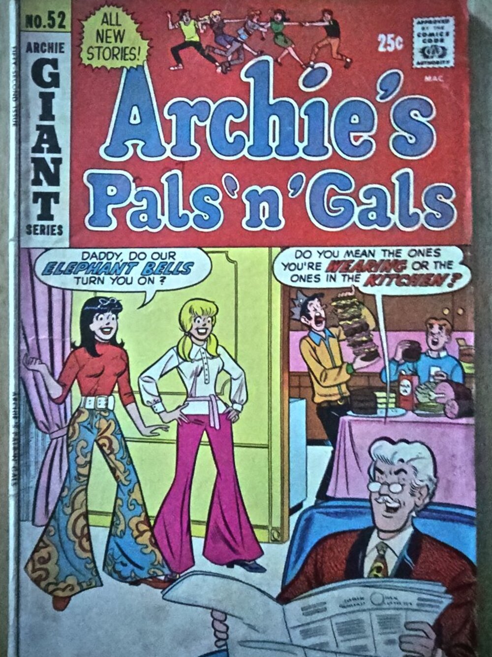 Vintage Copy of Archie's Pals 'N' Gals Giant #52 Published in 1969